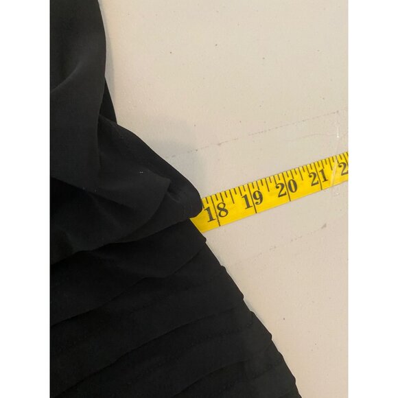 Dress Barn Sleeveless Black Dress Beaded Shoulder Detail Size 12 - Picture 9 of 11